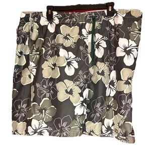 Mens Dockers Swim Trunks w/Lining & Pockets Green 2XL